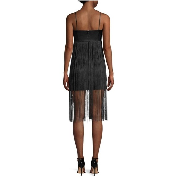 Ramy Brook Rikki black tassel flapper midi dress - Picture 4 of 12